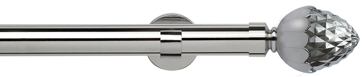 Speedy 35mm Poles Apart IDC Metal Eyelet Pole Chrome, Acorn