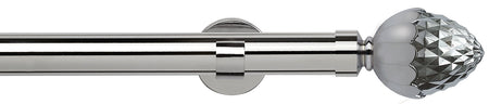 Speedy 35mm Poles Apart IDC Metal Eyelet Pole Chrome, Acorn