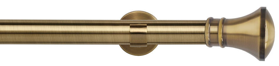 Speedy 35mm Poles Apart IDC Metal Eyelet Pole Antique Brass, Trumpet