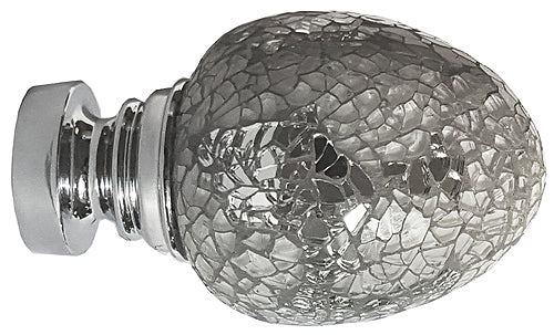 Speedy Poles Apart 35mm Pole Finials Chrome, Alexia