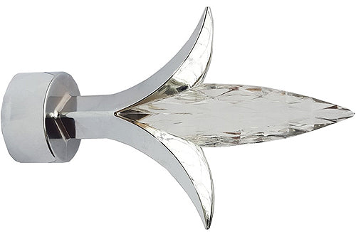 Speedy Poles Apart 35mm Pole Finials Chrome, Fleur de Lys