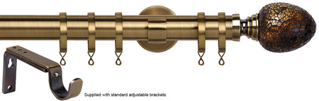 Speedy 35mm Poles Apart Metal Pole Standard Antique Brass Alexia