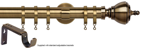 Speedy 35mm Poles Apart Metal Pole Standard Antique Brass Vienna