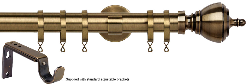 Speedy 35mm Poles Apart Metal Pole Standard Antique Brass Vienna