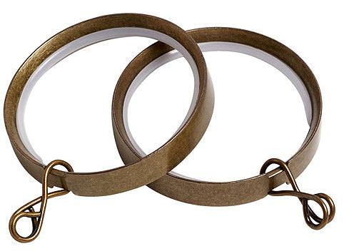 Speedy 35mm Flat Lined Rings, Antique Brass