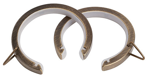 Speedy 35mm Lined Passover Rings, Antique Brass