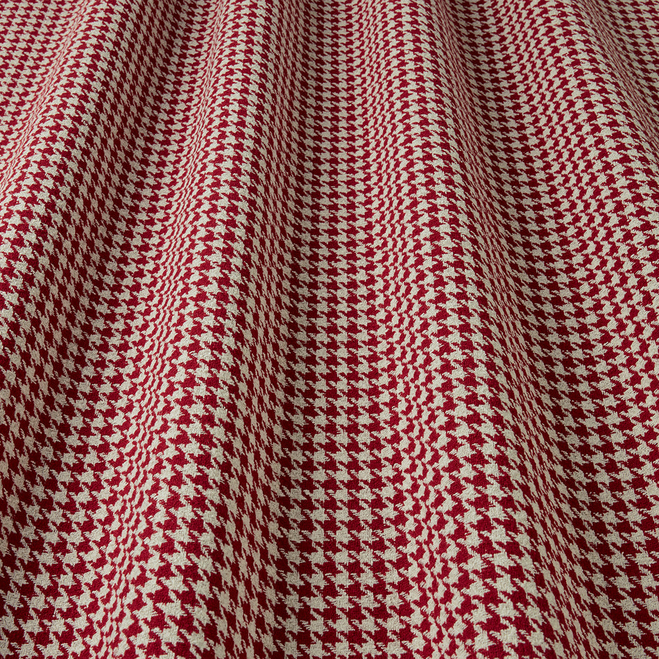 Iliv Brodie Houndstooth Garnet FR Fabric