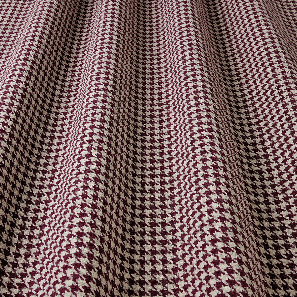 Iliv Brodie Houndstooth Mulberry FR Fabric