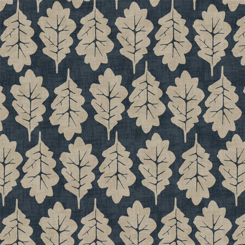 Iliv Imprint Oak Leaf Midnight Fabric