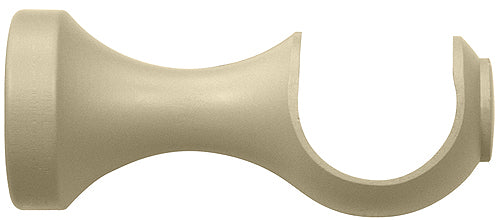 Renaissance Natur Shades 35mm Wood Curtain Pole Bracket, Cotton Cream