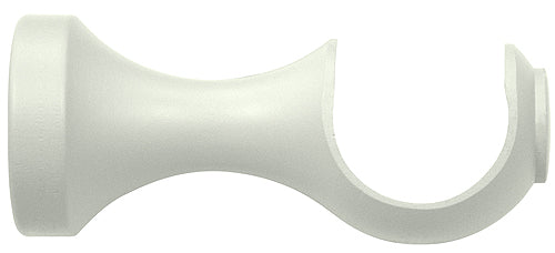 Renaissance Natur Shades 35mm Wood Curtain Pole Bracket, Chalk White