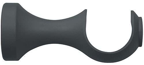 Renaissance Natur Shades 35mm Wood Curtain Pole Bracket, Slate Grey