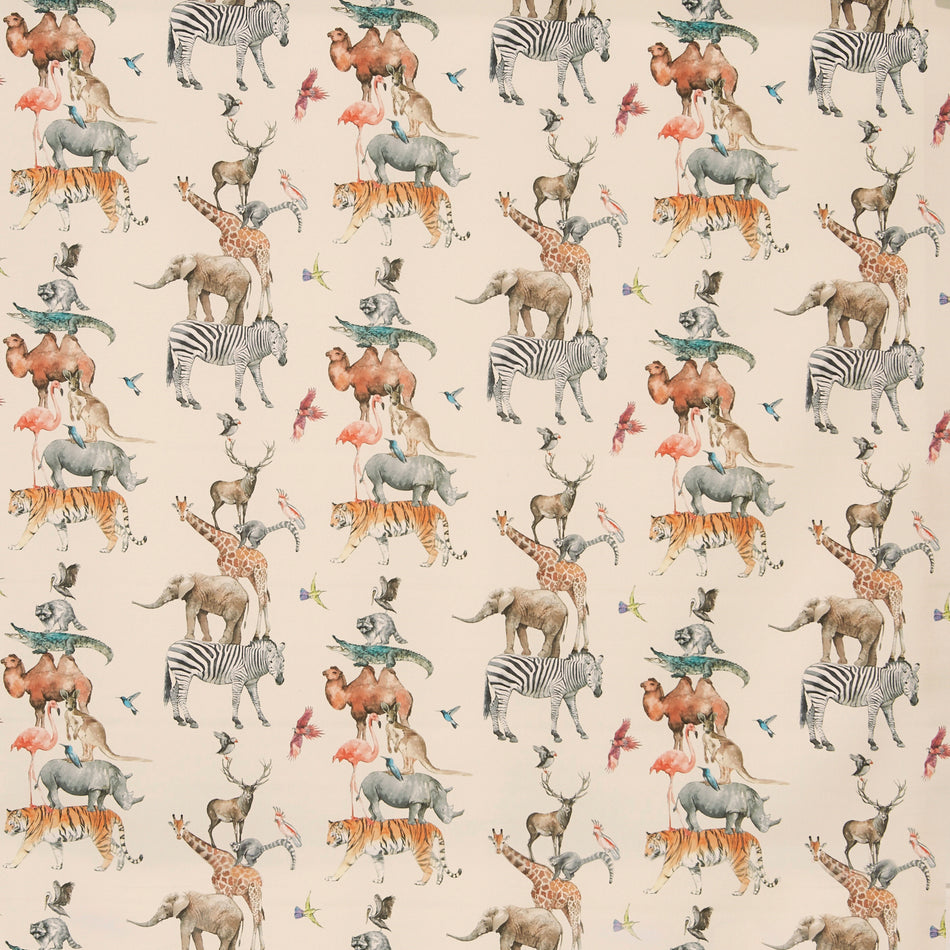 Prestigious Textiles Big Adventure Animal Kingdom Rainbow Fabric