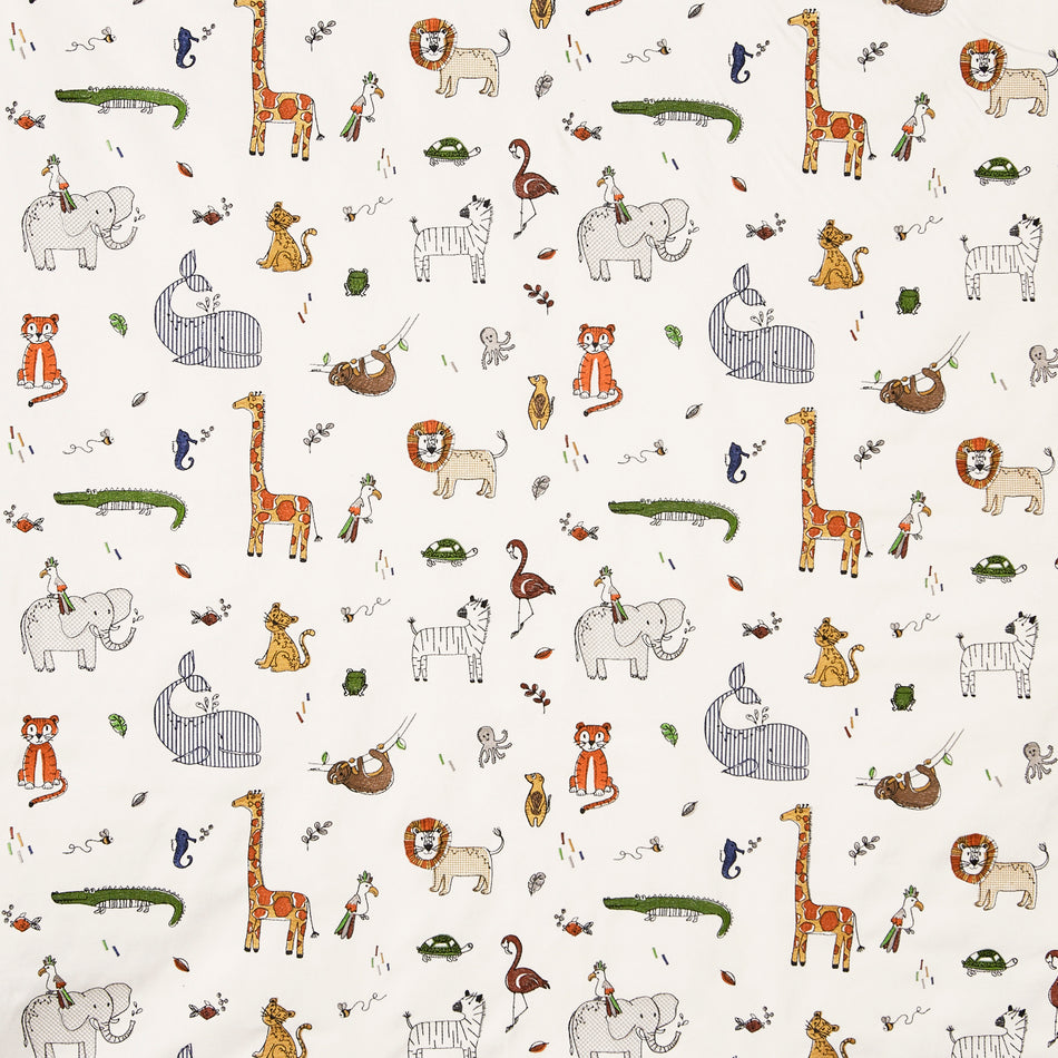 Prestigious Textiles Big Adventure Doodle Jungle Fabric