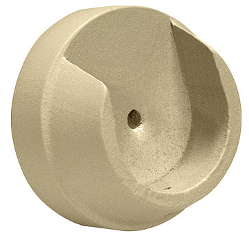 Renaissance Natur Shades 35mm Wood Curtain Pole Recess Bracket, Cotton Cream