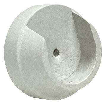 Renaissance Natur Shades 35mm Wood Curtain Pole Recess Bracket, Chalk White