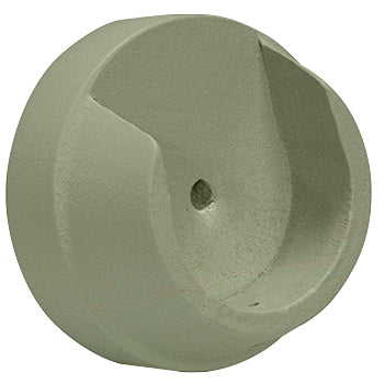 Renaissance Natur Shades 50mm Wood Curtain Pole Recess Bracket, Light Grey