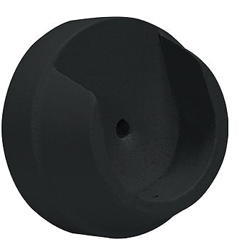 Renaissance Natur Shades 50mm Wood Curtain Pole Recess Bracket, Coal Black