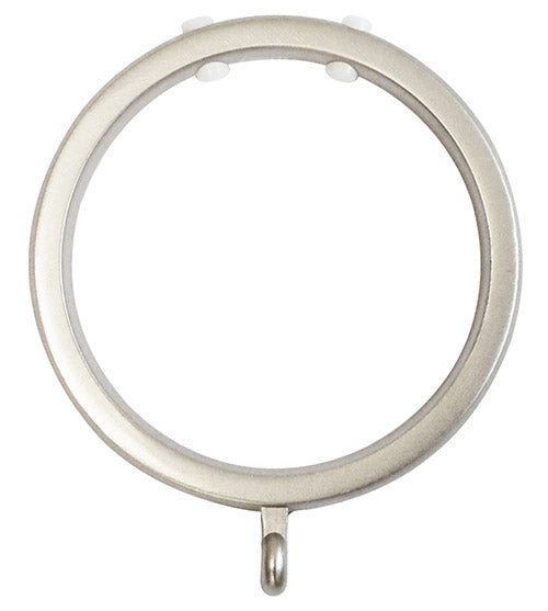 Jones Esquire 50mm Curtain Pole Rings, Brushed Nickel