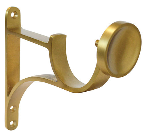 Jones Esquire 50mm End Support Bracket, Brushed Gold