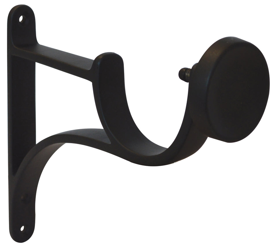 Jones Esquire 50mm End Support Bracket, Carbon Black