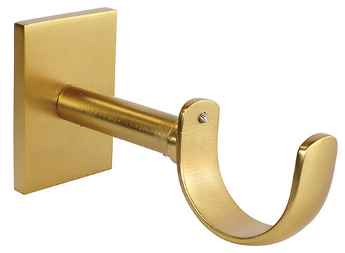 Jones Esquire 50mm Square Support Bracket, Brushed Gold