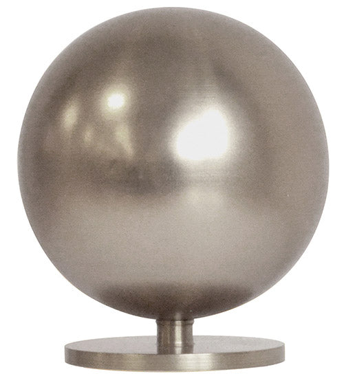 Jones Esquire 50mm Sphere Finial, Brushed Nickel