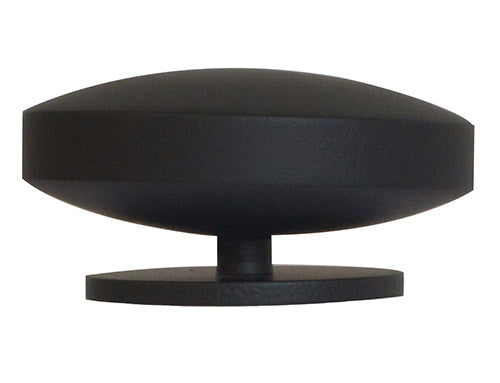 Jones Esquire 50mm Curved Disc Finial, Carbon Black