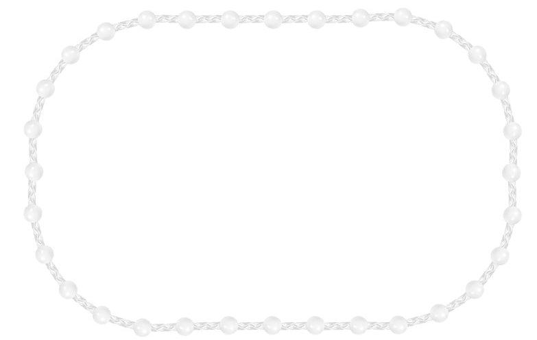 Renaissance Continuous Plastic Chain White