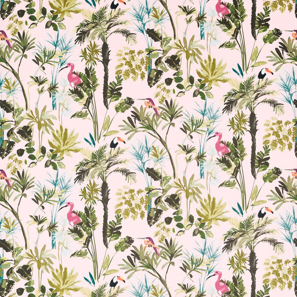Studio G Amazonia Palm Blush Velvet Fabric