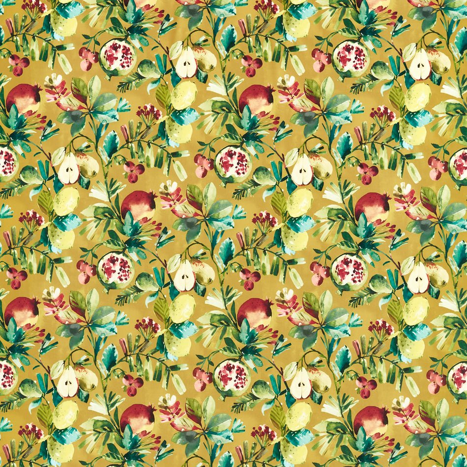 Studio G Amazonia Fruta Ochre Velvet Fabric