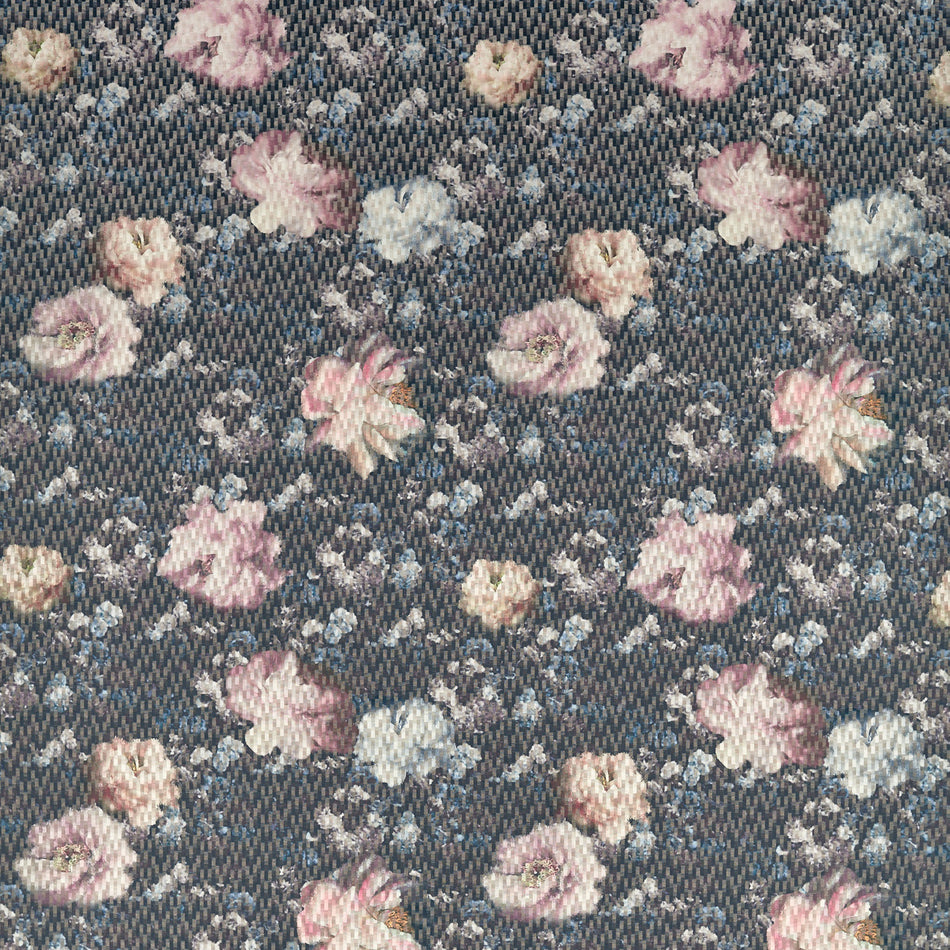Clarke & Clarke Fusion Camile Blush_Charcoal Fabric