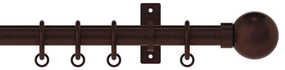 Arc 25mm Metal Pole Bronze, Ball
