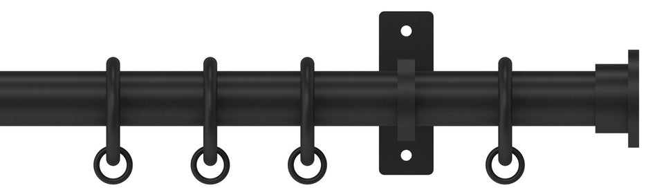 Arc 25mm Metal Pole Soft Black, Disc