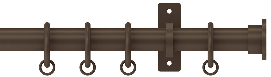 Arc 25mm Metal Pole Mocha, Hammered Disc