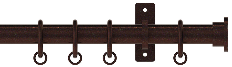 Arc 25mm Metal Pole Bronze, Hammered Disc