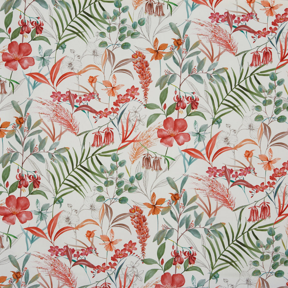 Prestigious Textiles Harlow Honeysuckle Cranberry Fabric