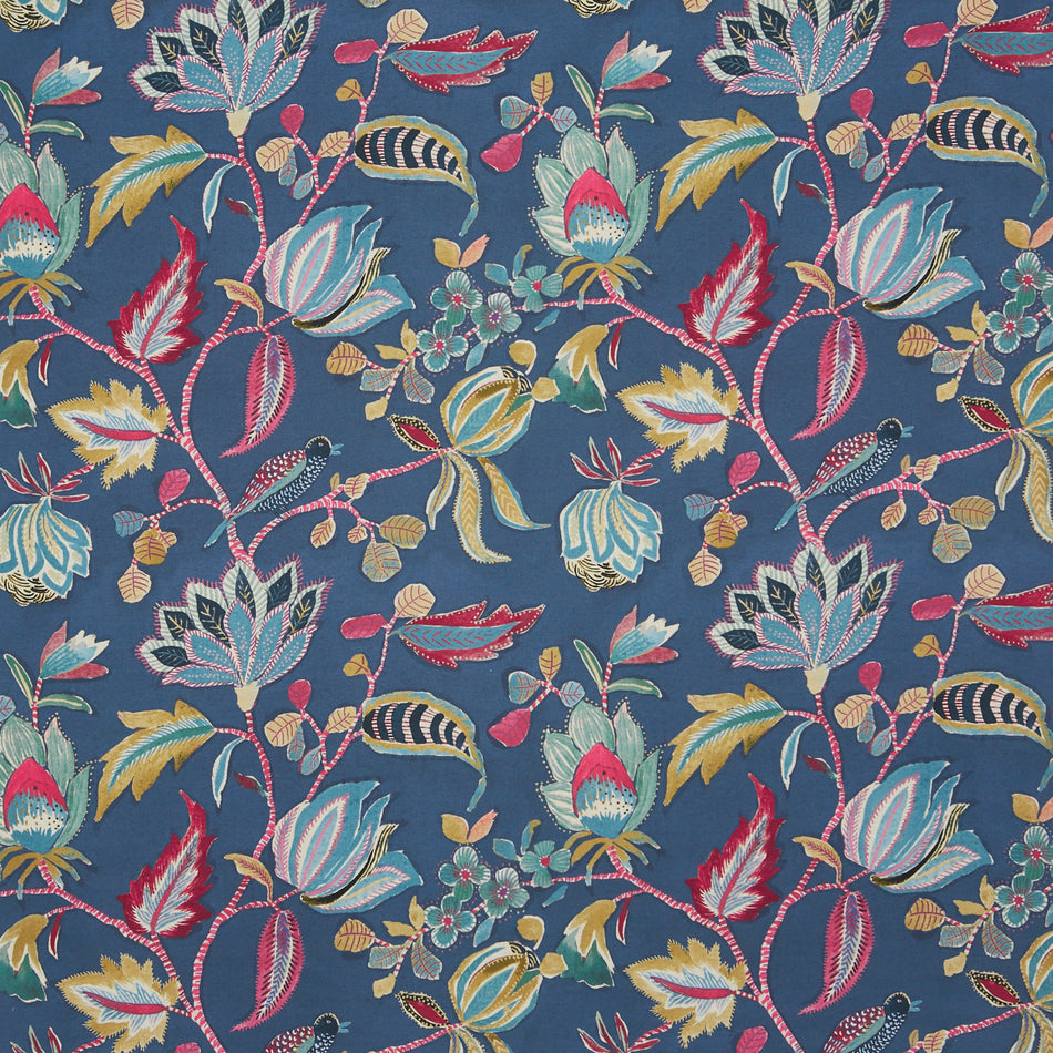 Prestigious Textiles Harlow Azalea Navy Fabric