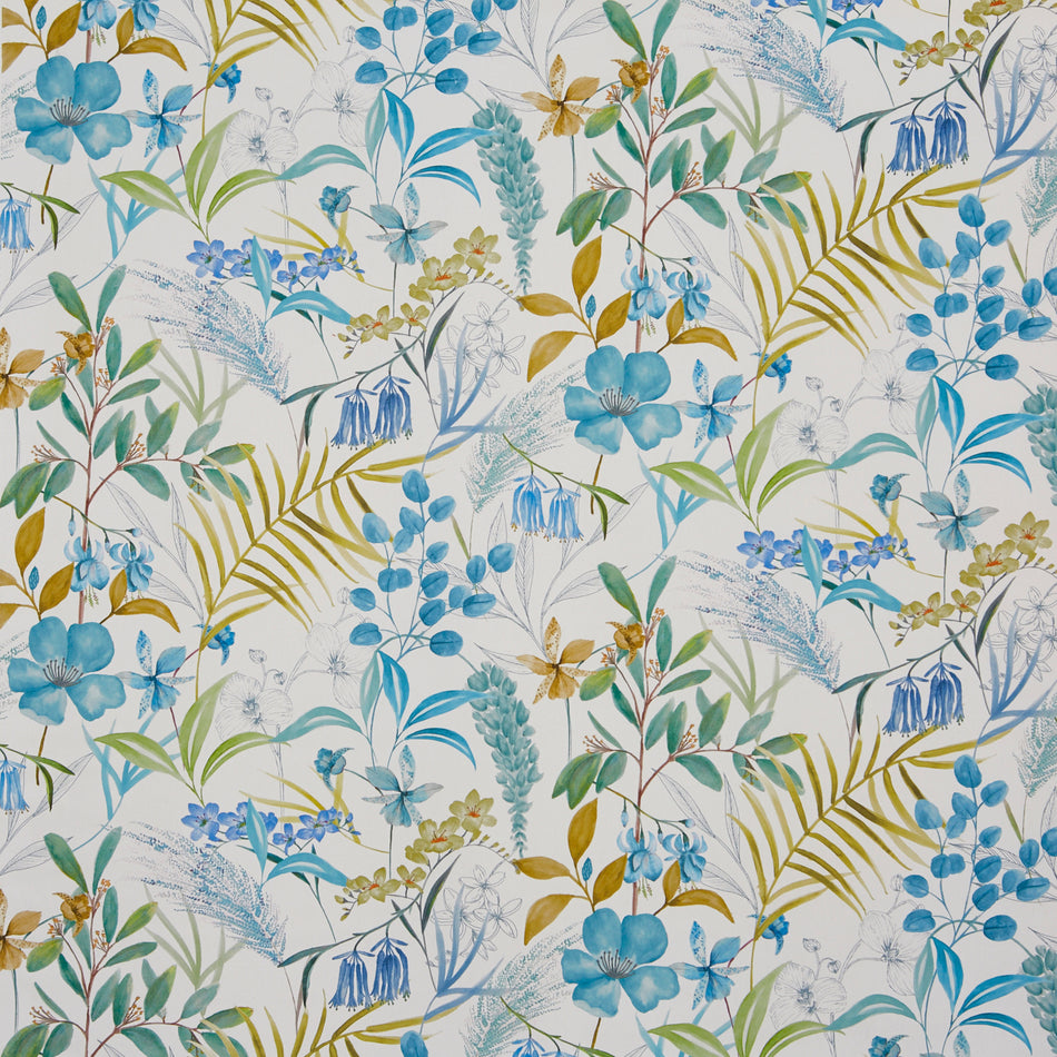 Prestigious Textiles Harlow Honeysuckle Sea Grass Fabric