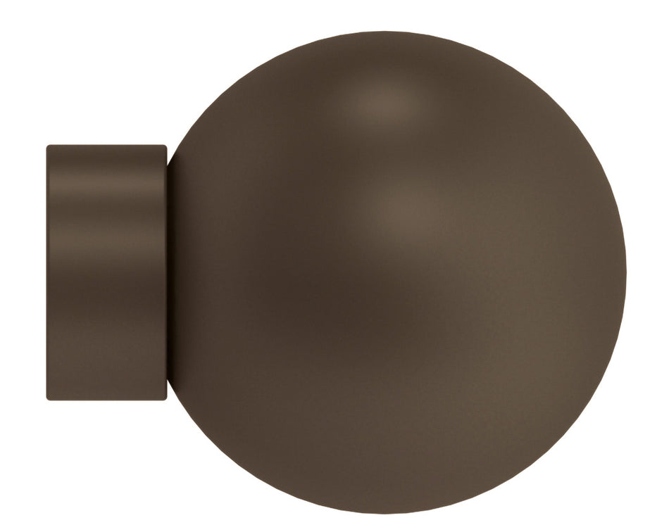 Arc 25mm Finial only, Ball, Mocha