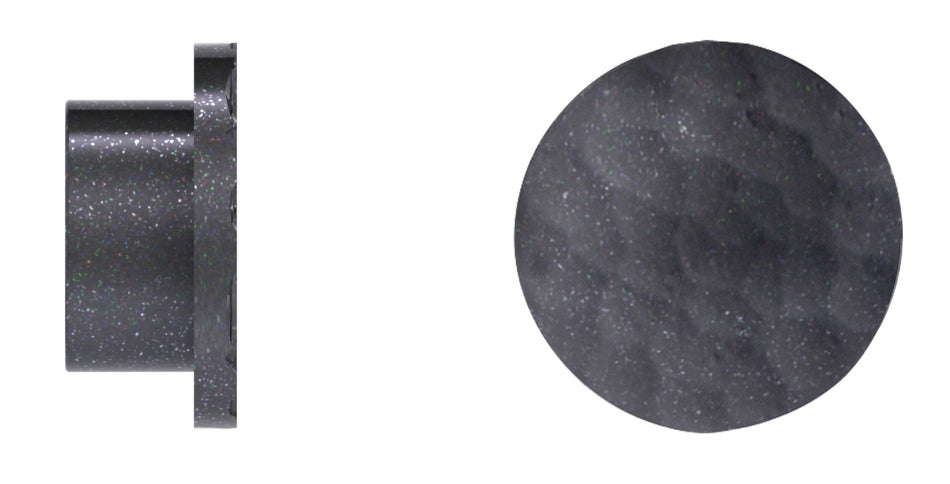 Arc 25mm Finial only, Hammered Disc, Gun Metal