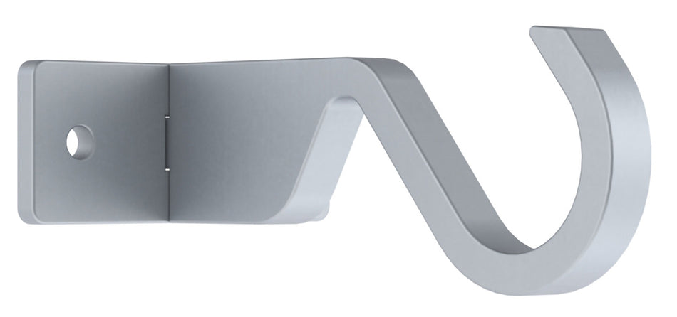 Arc 25mm Metal Centre/Ceiling Bracket, Soft Silver