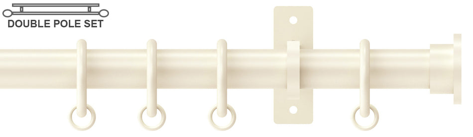 Arc 25mm Metal Double Pole Linen, Disc