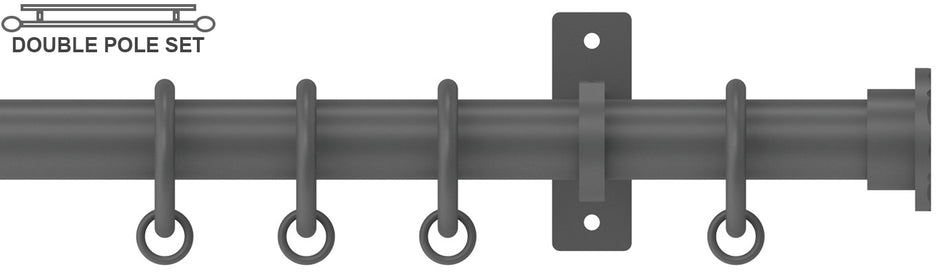 Arc 25mm Metal Double Pole Lead, Hammered Disc