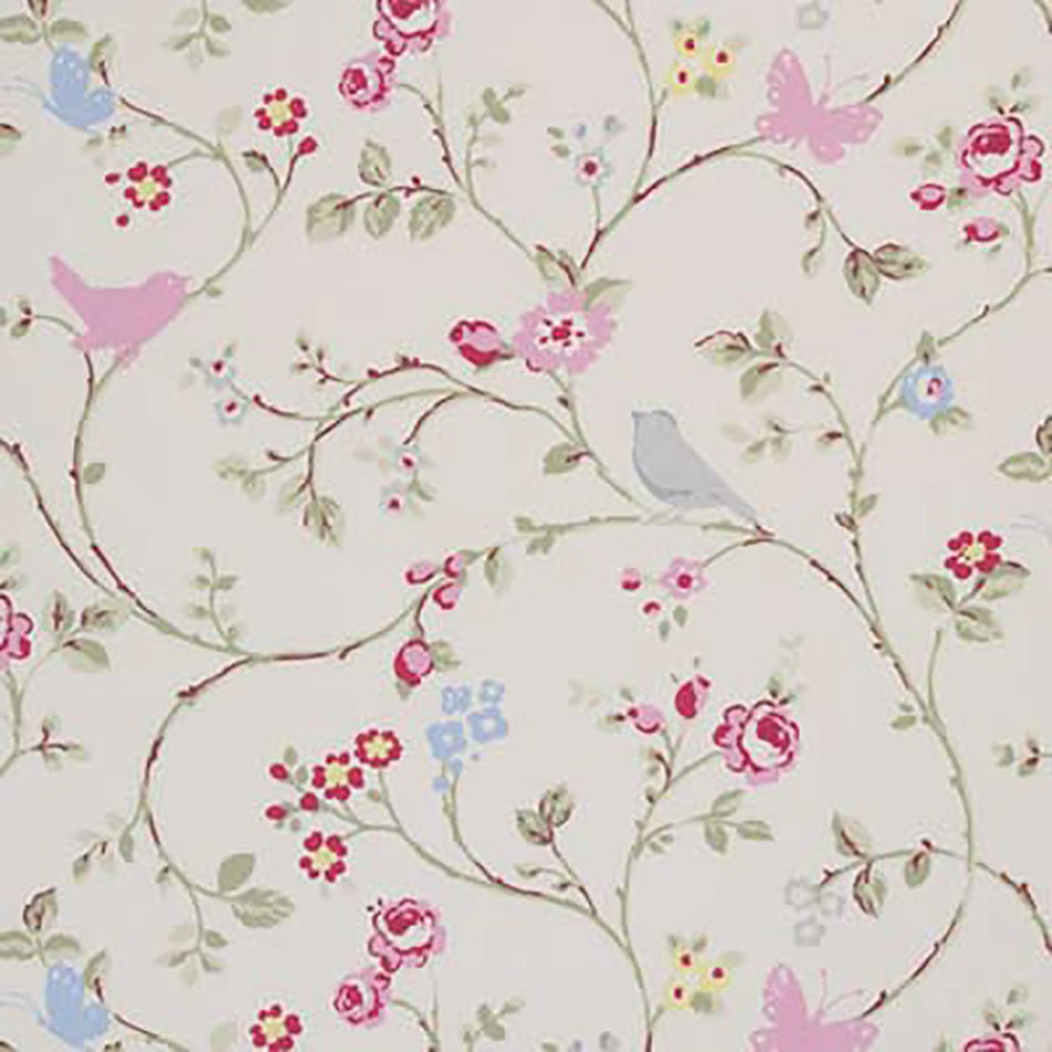 Studio G Montage Bird Trail Grey Fabric
