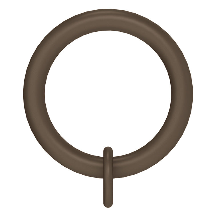 Arc 25mm Standard Curtain Rings, Mocha