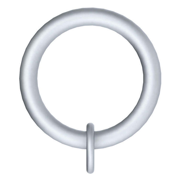Arc 25mm Standard Curtain Rings, Soft Silver