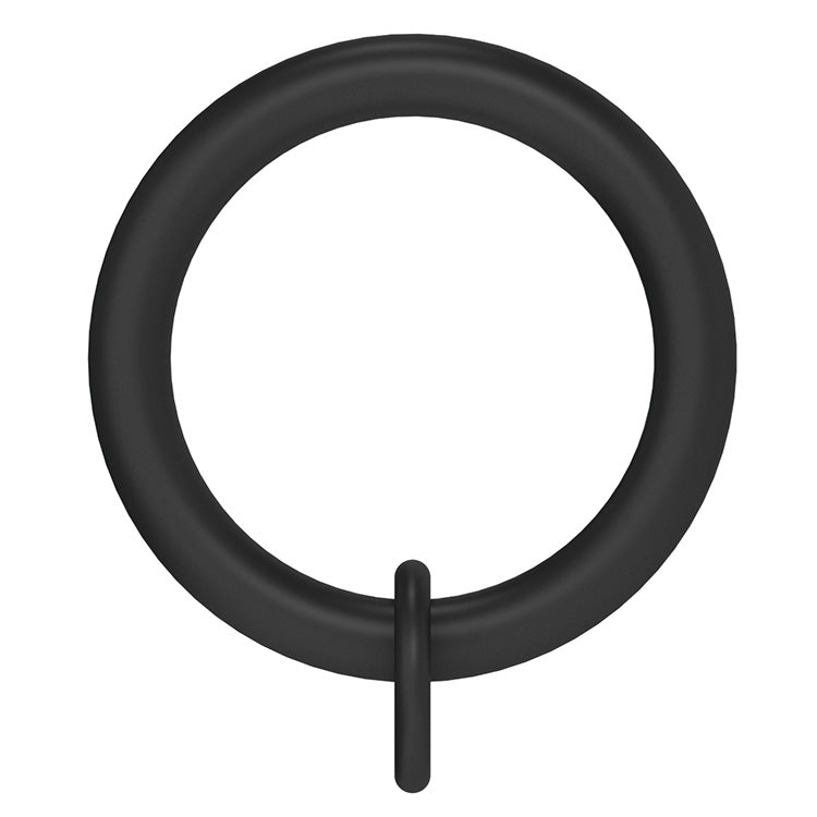 Arc 25mm Standard Curtain Rings, Soft Black