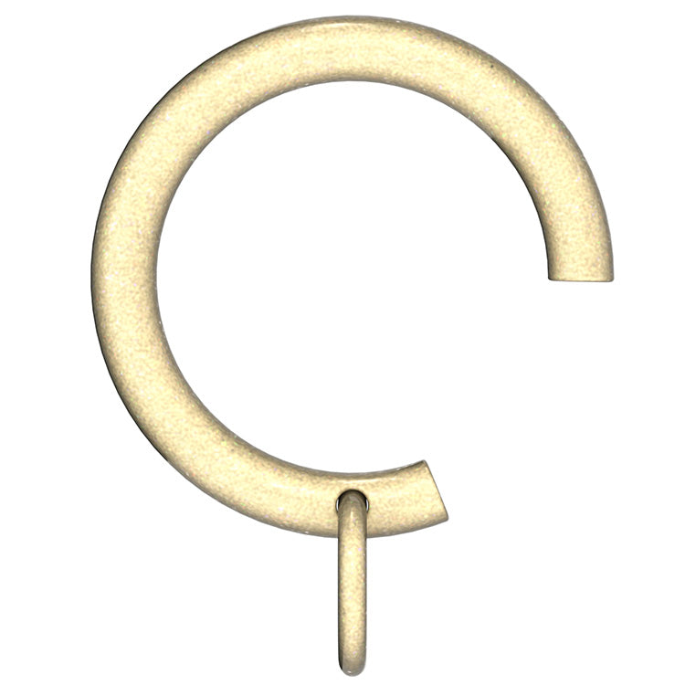 Arc 25mm Passing Curtain Rings, Soft Brass