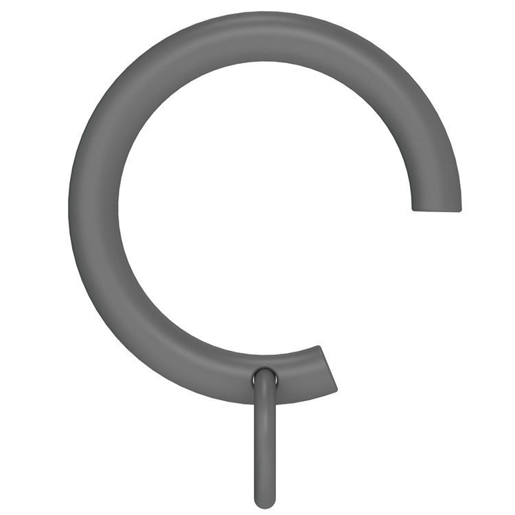 Arc 25mm Passing Curtain Rings, Lead